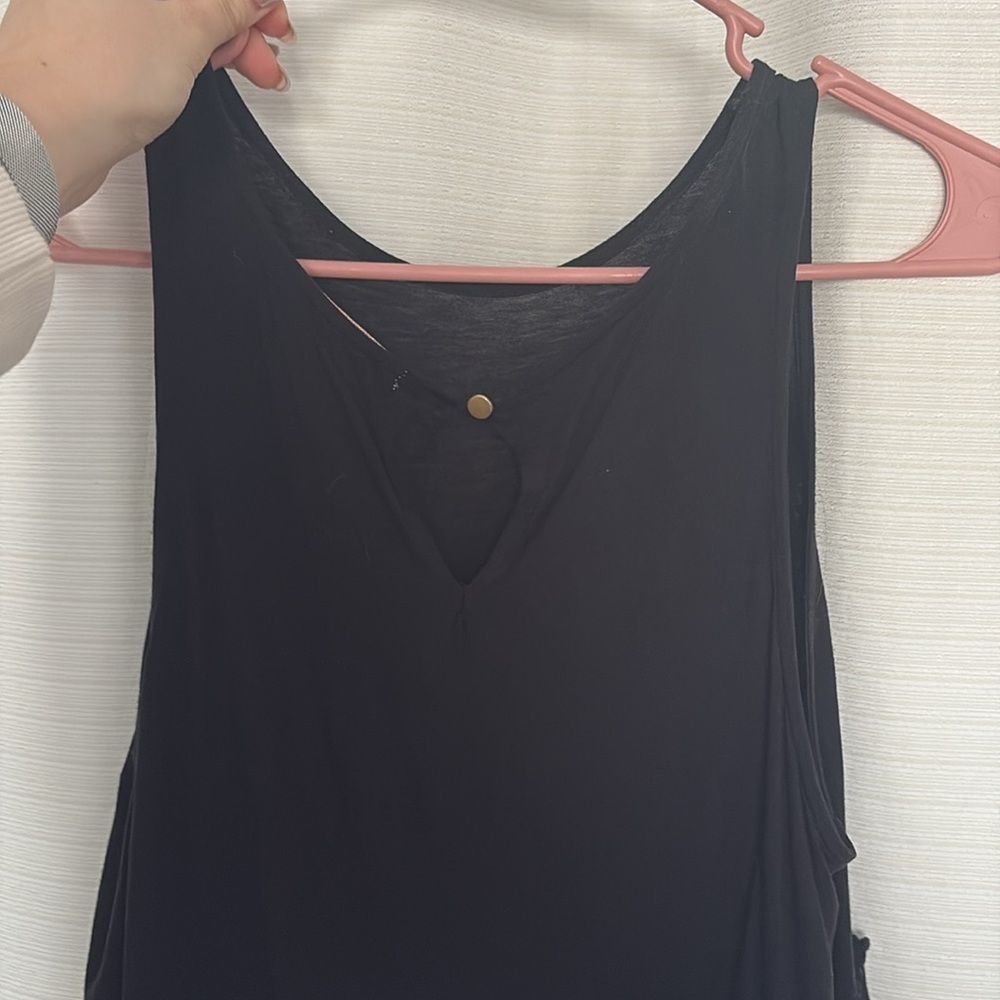 Black, cropped, dressy tank - Picture 2 of 3